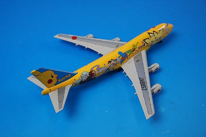 1:400 B747-400 ANA Pokemon Pikachu Jumbo JA8957 Blue Box airplane model
