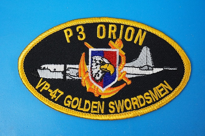Patch USN USMC P-3 ORION VP-47 GOLDEN SWORDSMEN without hook and loop