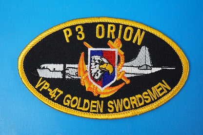 Patch USN USMC P-3 ORION VP-47 GOLDEN SWORDSMEN without hook and loop