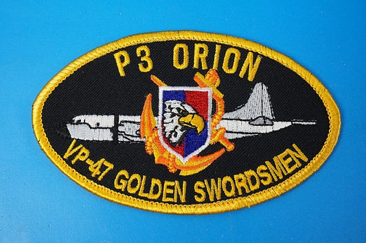 Patch USN USMC P-3 ORION VP-47 GOLDEN SWORDSMEN without hook and loop