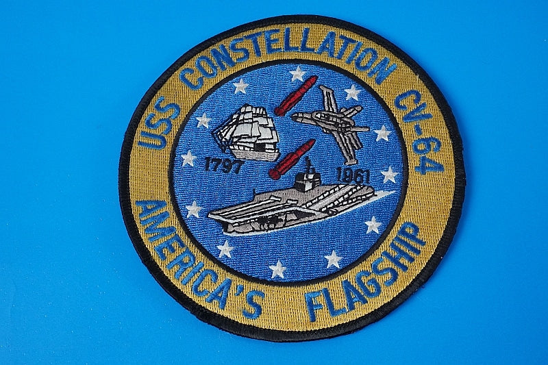 Patch USN CV-64 USS CONSTELLATION AMERICA'S FLAGSHIP without hook and loop