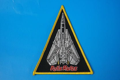Patch USN VFA-31 Tomcatters Felix Rules Triangle without hook and loop