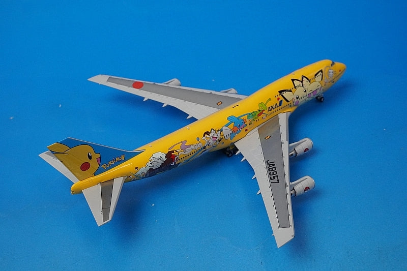 1:400 B747-400 ANA Pokemon Pikachu Jumbo JA8957 74403 Gemini airplane model
