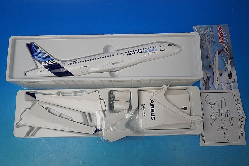 1:100 A220-100 Airbus House Color C-FFDO SKR957 SKYMARKS airplane model