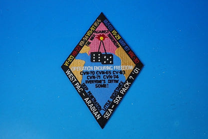 Patch USN Operation Endurance Freedom Waist Pack for CVN-70 and CVW-65 without hook and loop