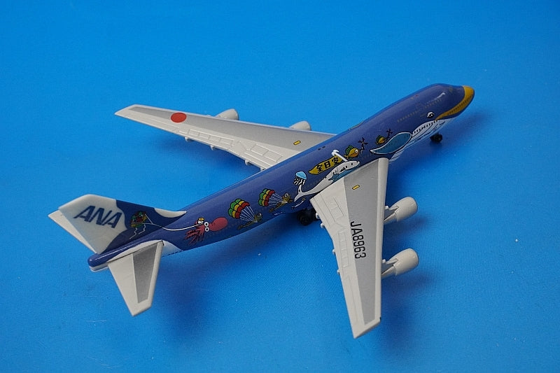 1:500 B747-400D ANA Marine Jumbo JA8963 C&C airplane model