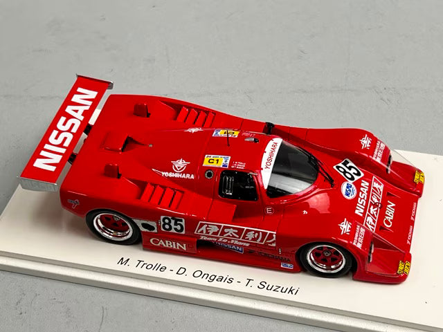 1:43 Spark S4396 Nissan 88S Le Mans 1988 #85 M. Troll / D. Ongais / Toshio Suzuki