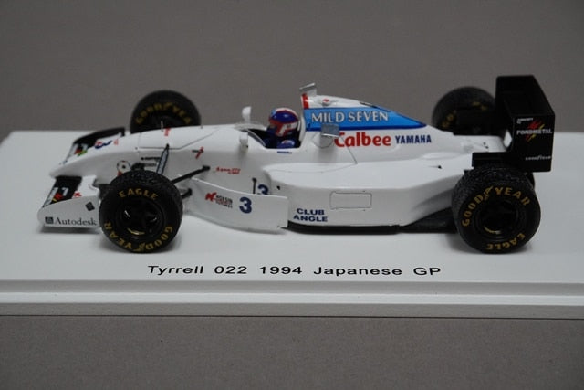 1:43 SPARK FS12 Tyrrell 022 1994 Japan GP Ukyo Katayama #3 Racing On Custom