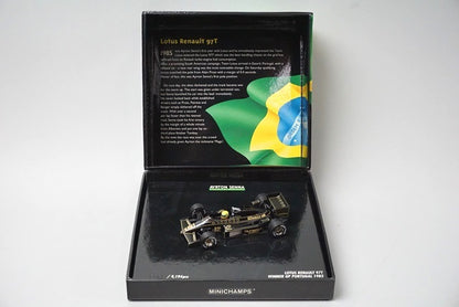 1:43 MINICHAMPS 540854392 Lotus Renault 97T A.Senna 1985 #12 model car