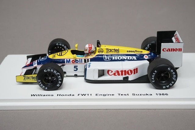 1:43 SPARK TR013 Williams Honda FW11 Engine Test 1986 Suzuka #5 Satoru Nakajima Forza Special Order