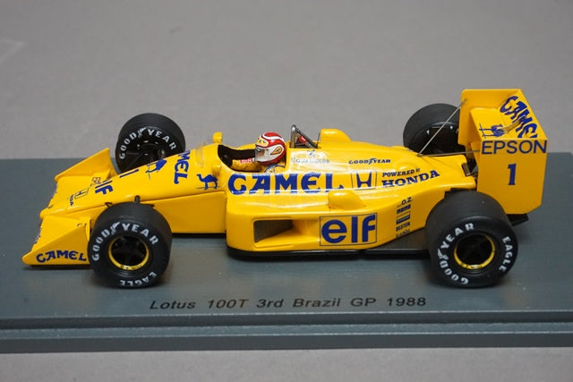 1:43 SPARK S4836 Lotus 100T 3rd Brazilian GP 1988 #1 CAMEL