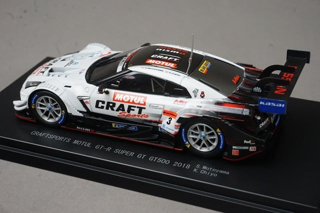 1:43 EBBRO 45625 Nissan CRAFTSPORTS MOTUL GT-R Super GT GT500 2018 #3