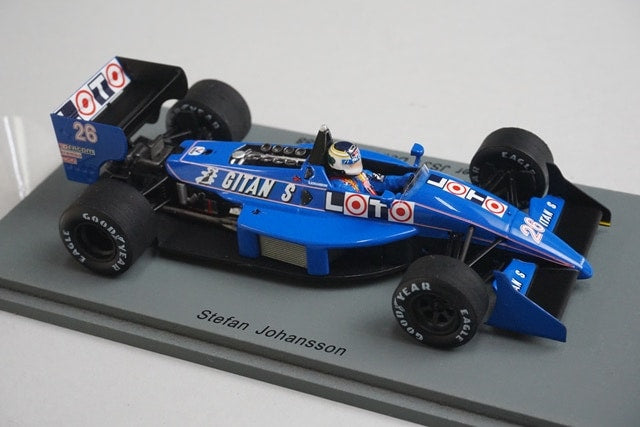 1:43 Spark S3969 Ligier JS31 Detroit GP 1988 #26 S.Johansson
