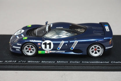 1:43 SPARK S0771 Jaguar XJR15 Monaco Race Winner #11