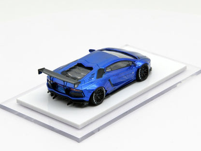 LB700-009 LB PERFORMANCE 1:64 LIBERTY WALK LB WORKS Aventador LP700 Chrome Blue