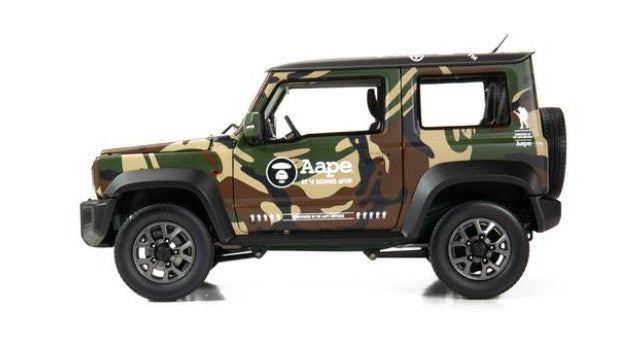 18B0010 POP RACE x BM CREATIONS 1:18 Suzuki Jimny (JB74) 2018 x Aape RHD