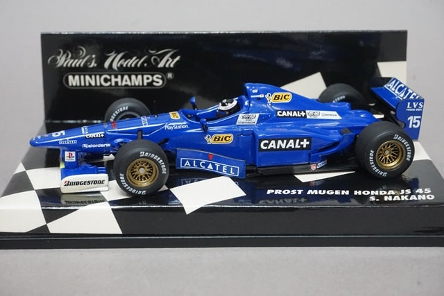 1:43 MINICHAMPS 430970015 Prost F1 MUGEN Honda JS45 Shinji Nakano 1997 #15 CANAL
