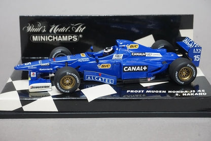 1:43 MINICHAMPS 430970015 Prost F1 MUGEN Honda JS45 Shinji Nakano 1997 #15 CANAL