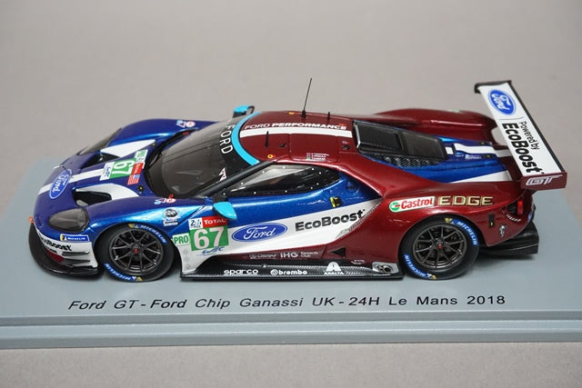 1:43 SPARK S7051 Ford GT 24h Le Mans 2018 Ford Chip Ganassi Team UK #67