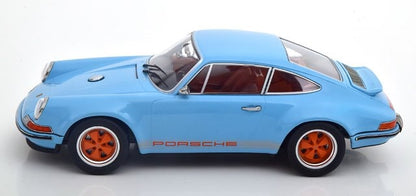 [ Pre-order ] KKDC180441 KK Scale 1:18 Porsche Singer 911 Coupe light blue/orange