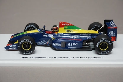 1:43 SPARK FS15 Larrousse Lola LC90 Japan GP 1990 #30 Aguri Suzuki Racing on