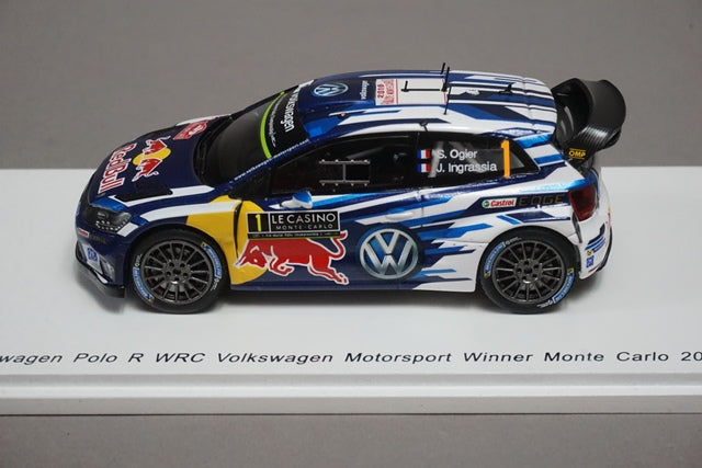 1:43 SPARK S4960 VW VolksWagen Polo R WRC Monte Carlo Winner 2016 #1