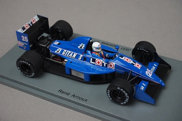 1:43 SPARK S3968 Ligier JS31 #25 Japan GP 1988 R.Arnoux