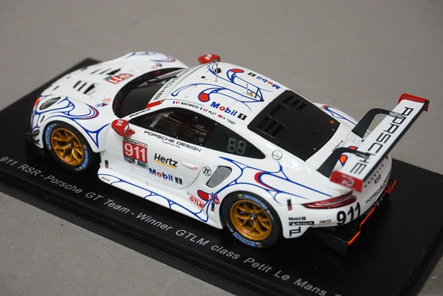 1:43 SPARK S5848 Porsche 911 RSR Porsche GT Team Winner GTLM class Petit Le Mans 2018 #911