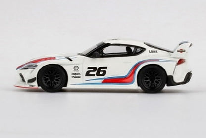 MGT00296-L TSM MINI-GT 1:64 LB WORKS GR Supra MARTINI RACING LHD