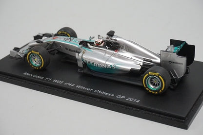 1:43 SPARK S3088 Mercedes AMG PETRONAS F1 W05 China GP Winner 2014 #44 L.Hamilton