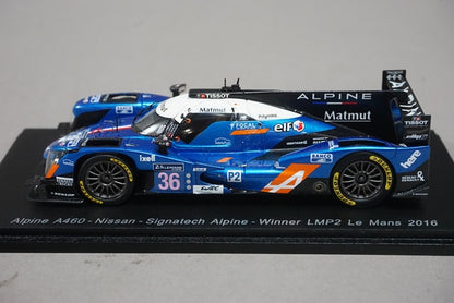 1:43 SPARK S5119 Alpine A460 Nissan Signatech Alpine Winner LMP2 LM 2016 #36 G.Menezes