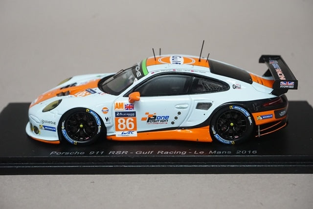 1:43 SPARK S5141 Porsche 911 RSR Gulf Racing LM 2016 #86 M. Wainwright model car