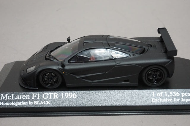 1:43 MINICHAMPS 533164393 Kyosho Homologation Black Series McLaren F1 GTR 1996