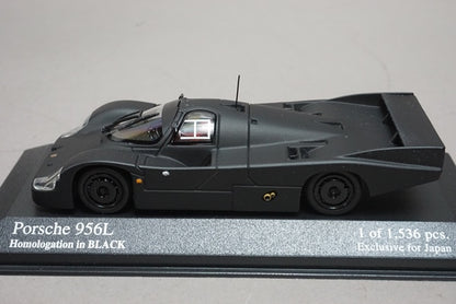 1:43 MINICHAMPS 433826593 Kyosho Homologation BLACK/Black Series Porsche 956