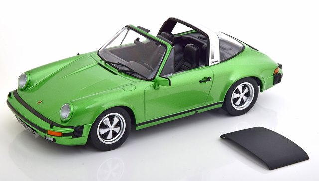 KKDC180682 KK scale 1:18 Porsche 911 Carrera 3.0 Targa 1977 Green Metallic