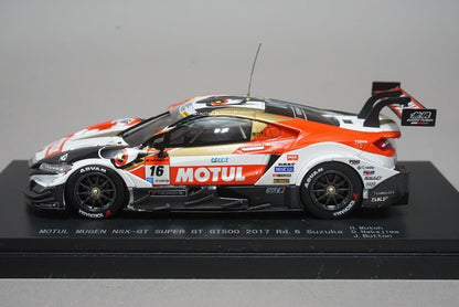 1:43 EBBRO 45548 Honda MOTUL MUGEN NSX-GT Super GT500 SUZUKA 2017 #16