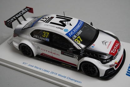 1:43 SPARK SPK-ES-1608 Citroen C-Elysee WTCC 2015 #37 Jose Maria Lopez model car