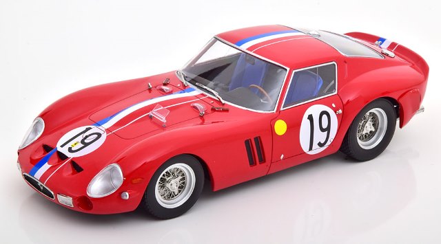 KKDC180735 KK scale 1:18 Ferrari 250 GTO 1962 No.19 24h Le Mans red/blue/white