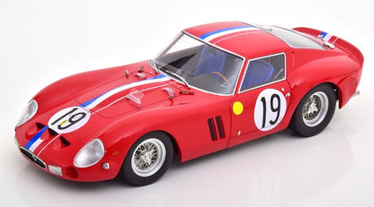 KKDC180735 KK scale 1:18 Ferrari 250 GTO 1962 No.19 24h Le Mans red/blue/white