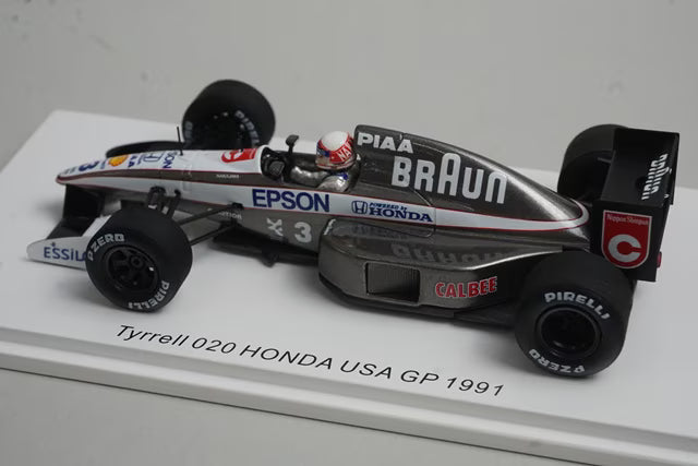 1:43 SPARK ROMU039 Tyrrell 020 Honda USA GP Satoru Nakajima 1991 #3