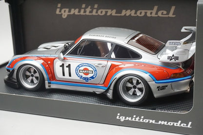 1:18 ignition model IG1952 RWB 993 Silver / Red model car