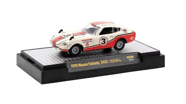 31500-HS39 M2 Machines 1:64 Nissan Fairlady Z432 “YOKOHAMA” 1970 - Wimbledon White