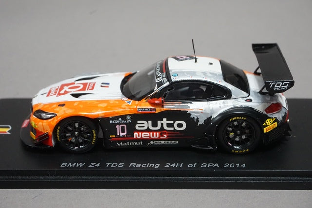 1:43 SPARK SB078 BMW Z4 TDS Racing SPA 24h 2014 #10 model cars