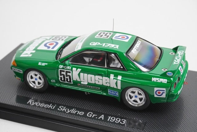 1:43 EBBRO 44158 Kyoseki Skyline Gr.A 1993 #55 Green model car