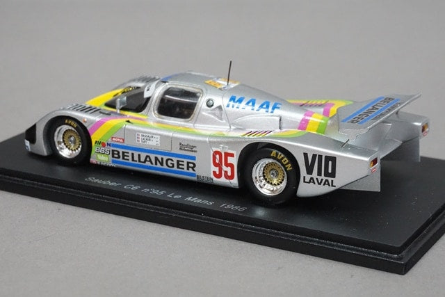 1:43 SPARK S4081 Sauber C6 Le Mans 1986 #95 R.Bassaler - D.Lacaud - I.Tapy