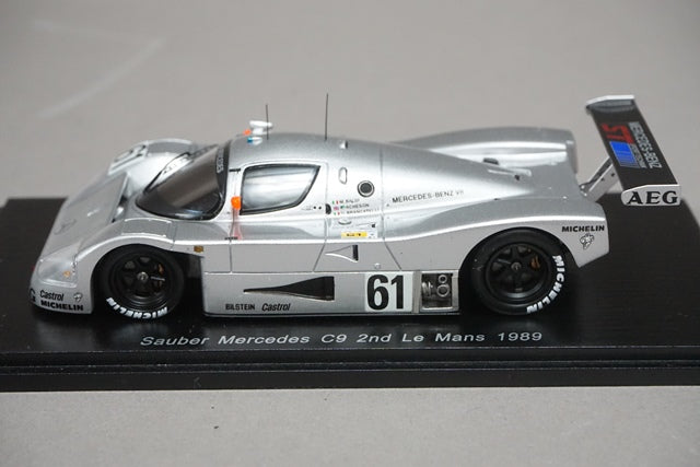 1:43 SPARK S4762 Sauber Mercedes C9 2nd Le Mans 1989 #61