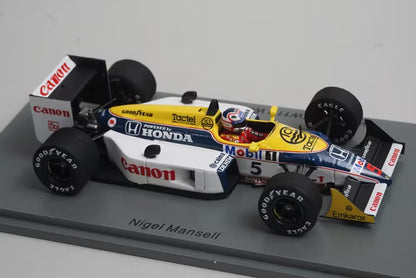 1:43 SPARK S7482 Williams FW11B French GP Win N.Mansell 1987 #5