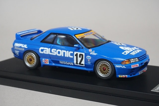 1:43 HPI 8023 Nissan CALSONIC Skyline JTC 1990 #12 Debut Victory