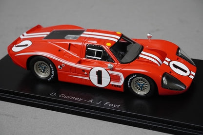 1:43 SPARK 43LM67 Ford GT Mk4 Le Mans 24h winner 1967 #1 model car