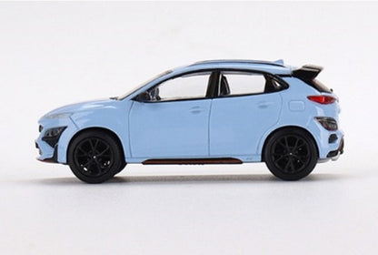 MGT00450-L TSM MINI-GT 1:64 Hyundai Kona N Performance Blue (Left-hand drive)